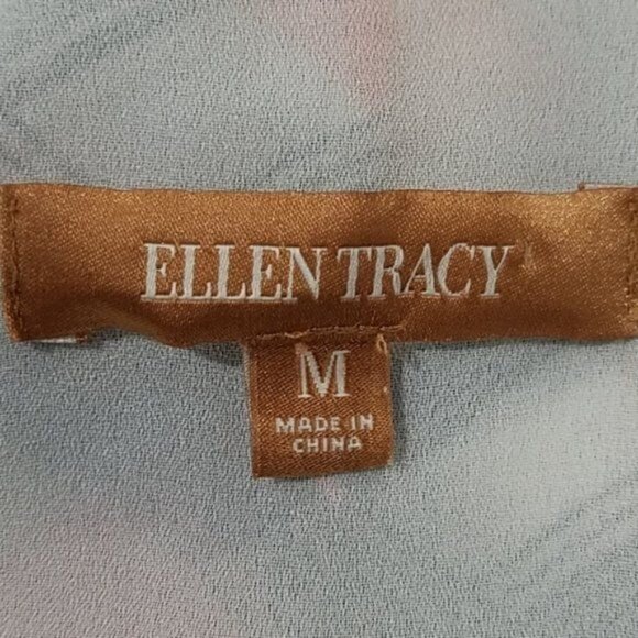 Ellen Tracy Top Shirt Blouse Short Sleeves Women's WOMAN'S Size Medium - Picture 8 of 10